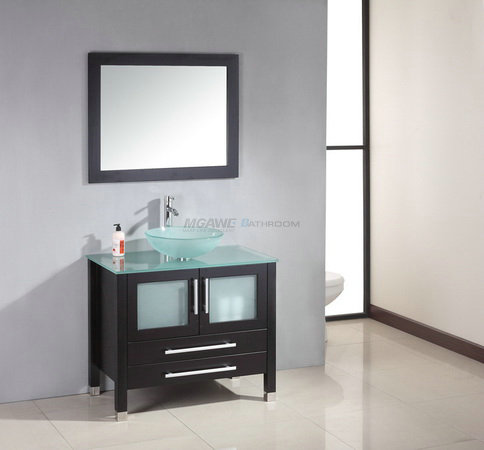 glass top bathroom vanity units MS-8012