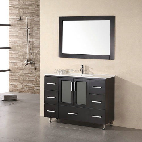 48 inch black bathroom vanity MS-8031