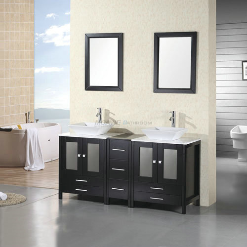 double sink bathroom vanity MS-8033