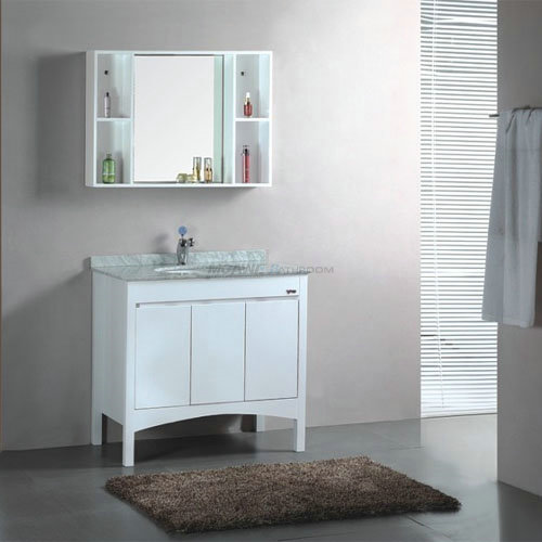 white mirrored bathroom cabinets MS-8042