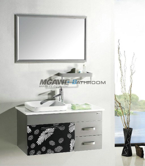 bathroom cabinets stainless steel SS-4007