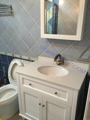 custom bathroom vanity with medicine mirror cabinets