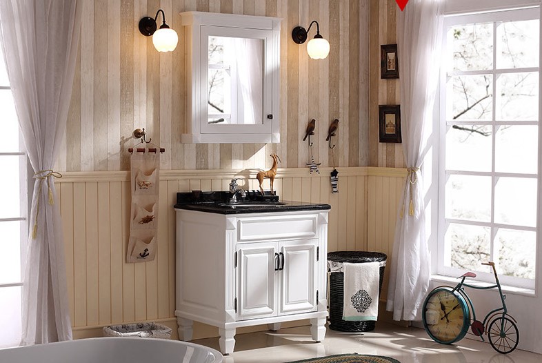 solid wood bathroom vanity set MS-8056