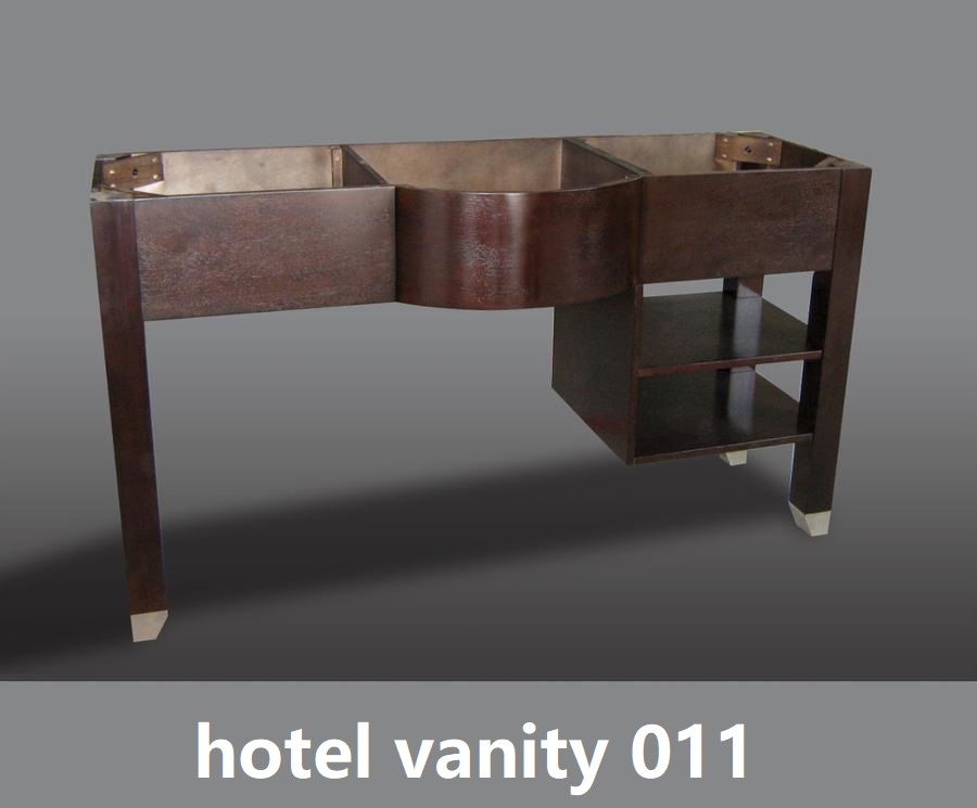 60inch hotel solid wood bathroom vanity single bowl with right shelf