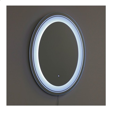 oval bathroom led mirror hotel illuminated backlit wall mirror
