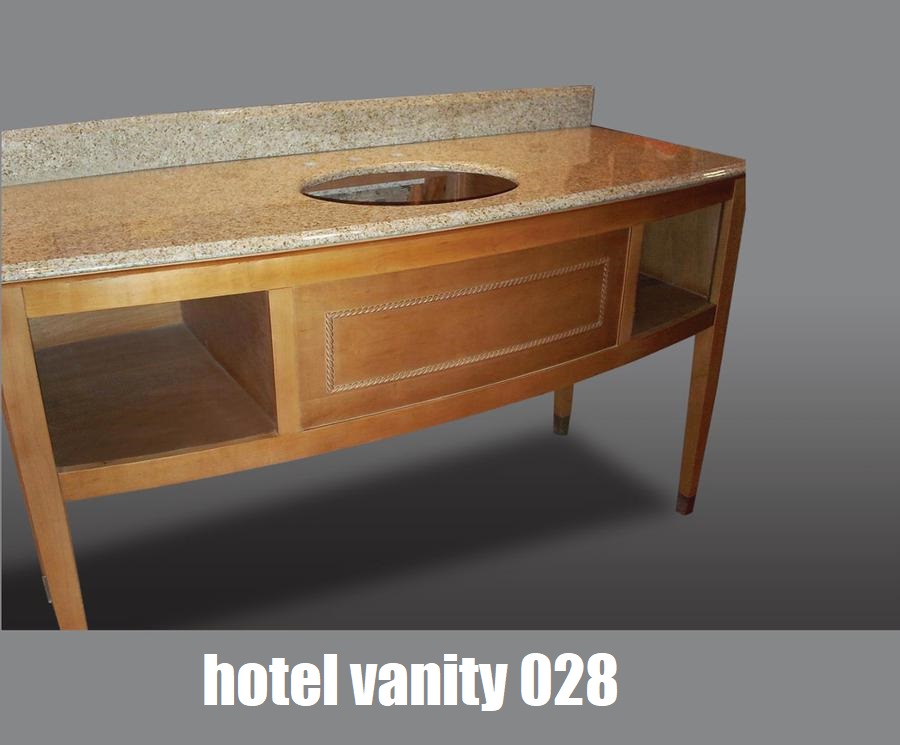 140cm hotel bathroom vanity bent front with granite counter top