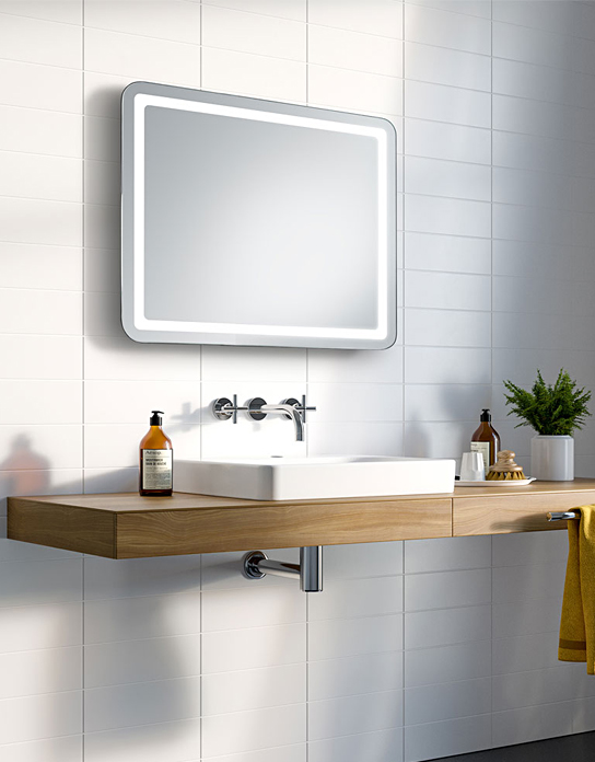 New design modern home  wall mounted led bath mirror