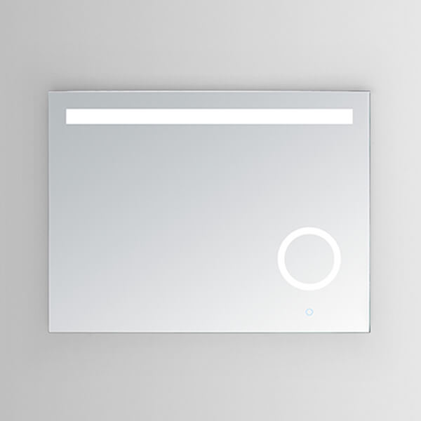 LED Mirror Lighting Mirror with Magnifying Mirror & Magic Finger-touch Switch