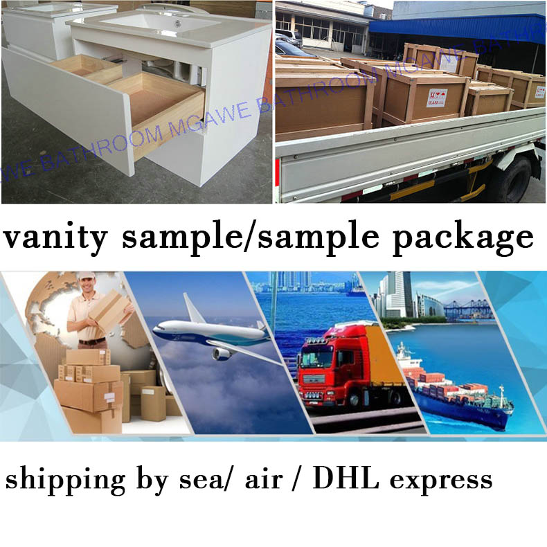 sampel vanity packing and ship by truck immediately to airport