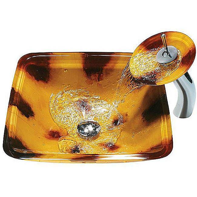 Factory price colorful square toilet hand wash glass basin 7015