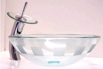 Modern Glass Wash Basin frosted Cheap Bathroom Sinks 7039