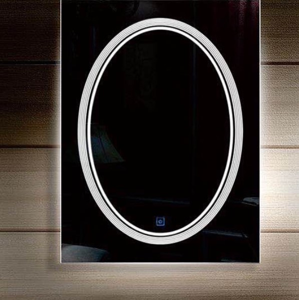 vertical hanging led bathroom mirror with sensor switch