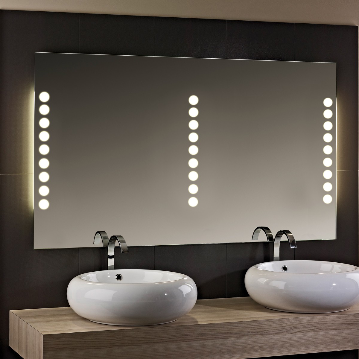 48x24inch large led bathroom mirror for hotel projects
