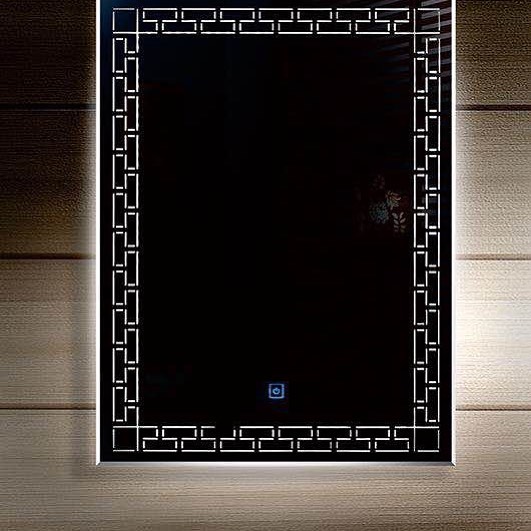 new pattern design led bathroom mirror wall mounted 24x32inch