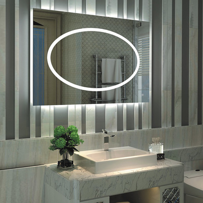 Factory wholesale touch screen fog proof mirror illuminated backlit smart lighted mirror led bathroom mirror