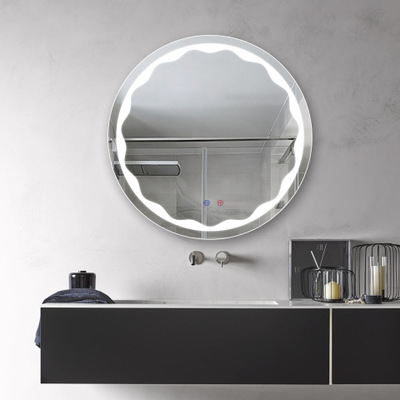 round shape LED Bathroom mirror wall mounted with Led light 