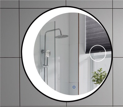 moonlike bathroom led mirror illuminated with maginifier and defogger 