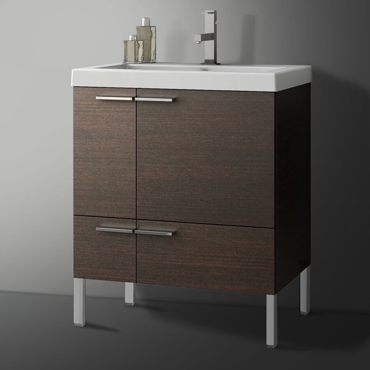 24 Inch Floor Standing Vanity Cabinet With Fitted Sink MCS-6011