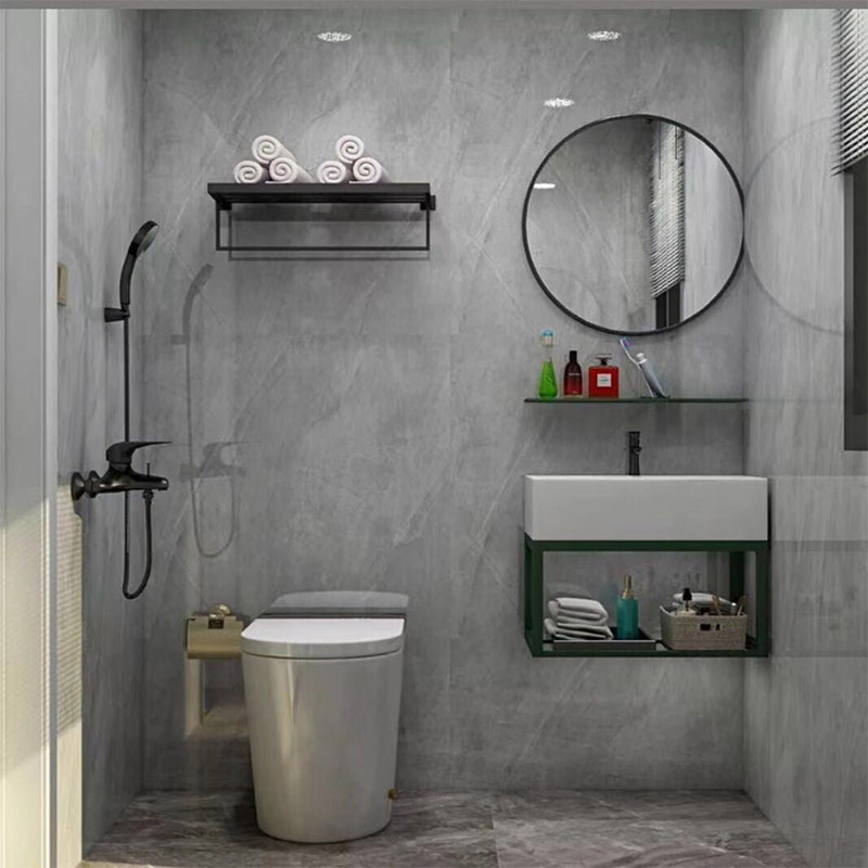 small bathroom vanity set with round frame mirror 9052-60