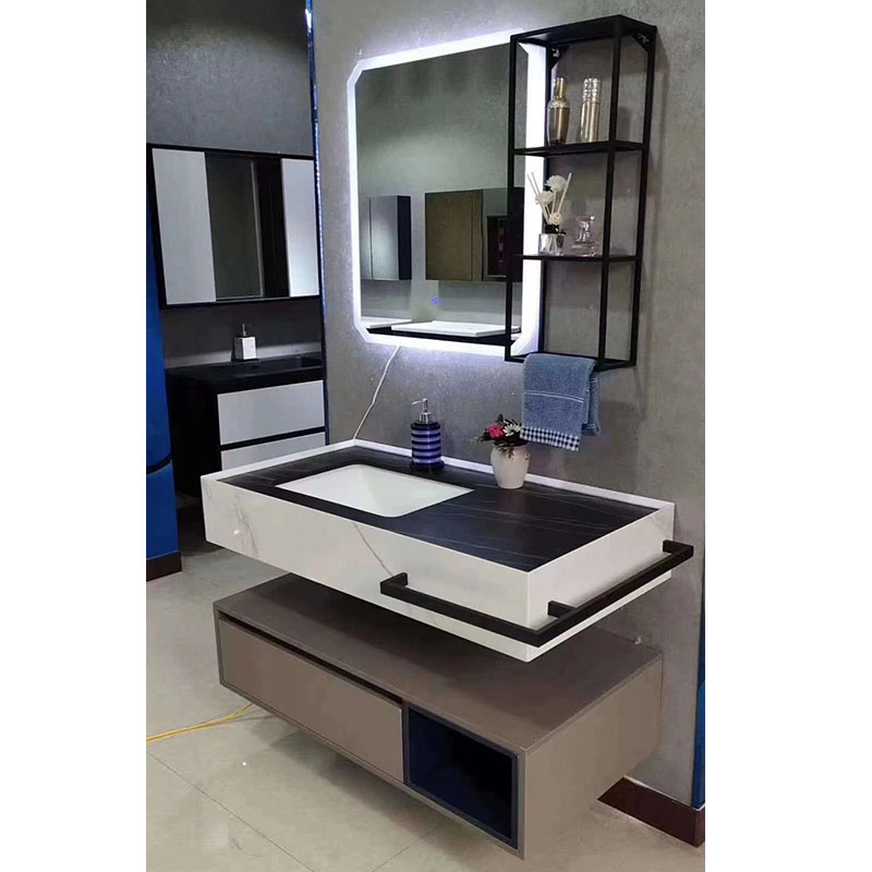 hotel design bathroom vanity set with towel bar 9070-100