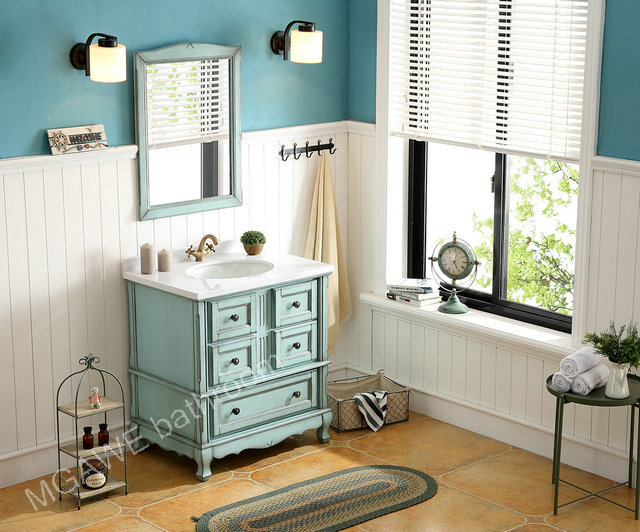 light blue bathroom vanity cabinet