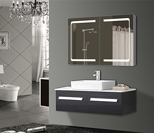 Led Vanity Medicine Cabinet Mirror 900x700mm With Double Sided