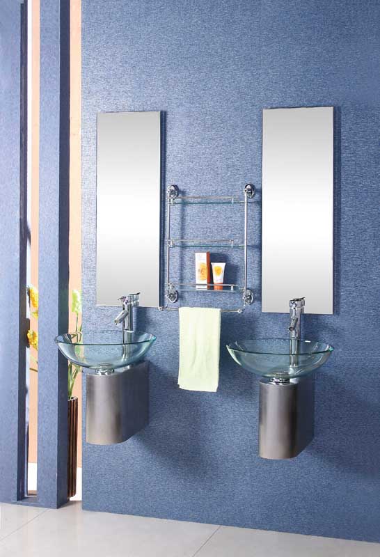 double sink vanity basin stainless steel