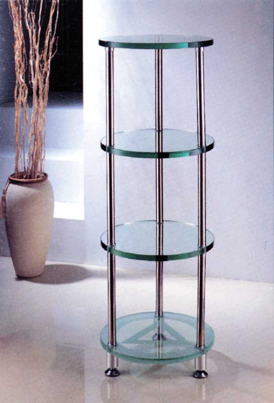 round glass shelf