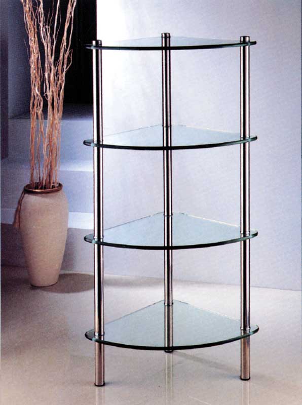 corner glass shelf