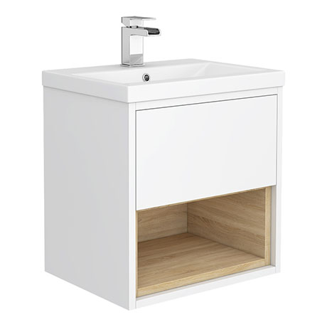single basin bathroom vanity cabinet with overflow hole