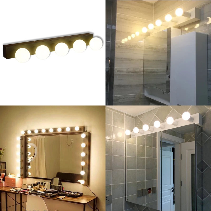 Led Dimming Hollywood Vanity Bathroom, Hollywood Lights Bathroom Mirror