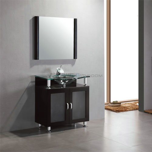 MDF bathroom vanity with sink MD-002