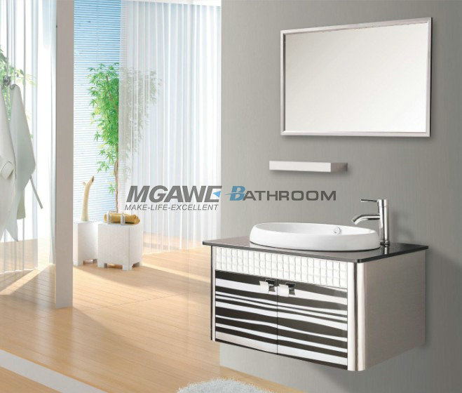 stainless steel bathroom vanities SS-4005