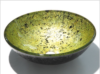 Colour painted glass sink 8036