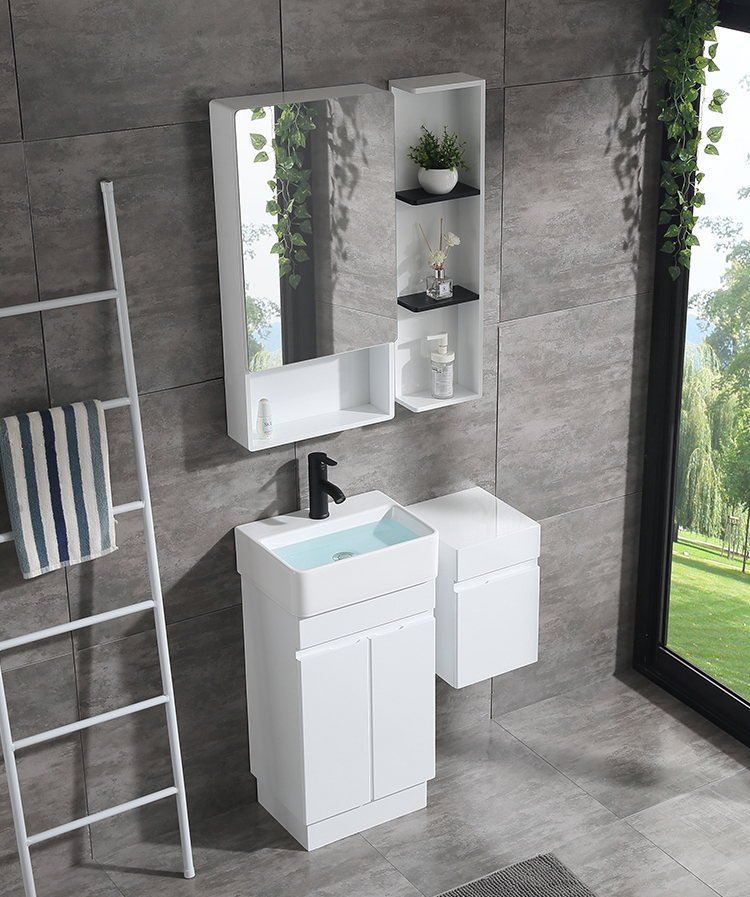 smallest PVC bathroom cabinet with mirror or medicine cabinet MCS-6019