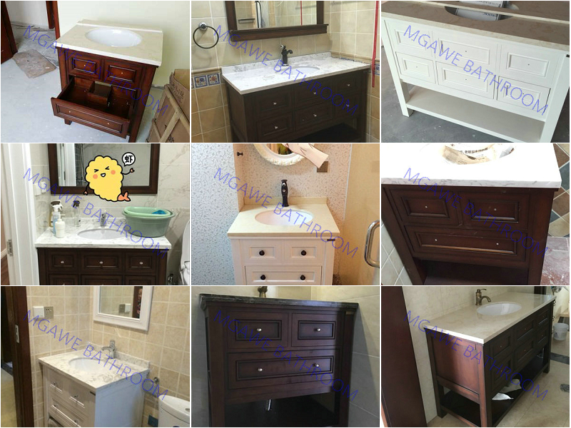 semi custom vanity