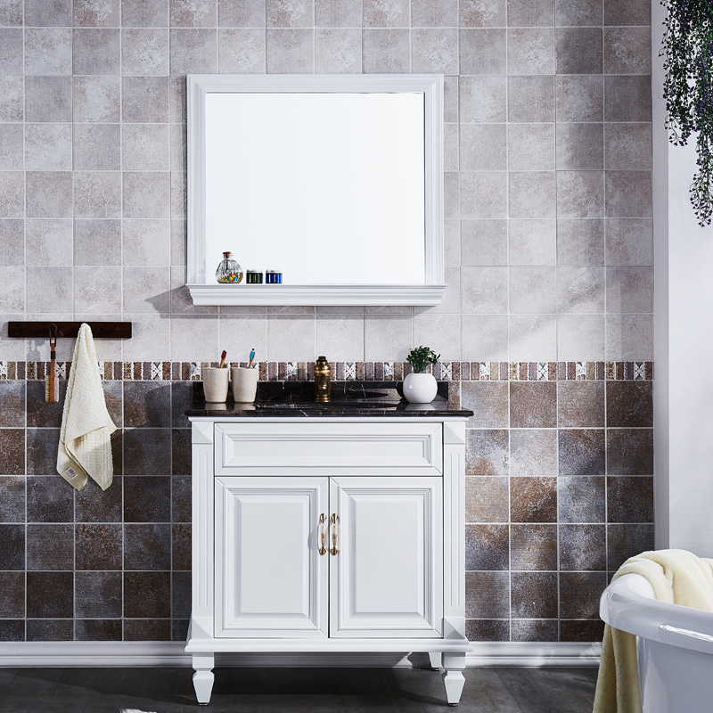 solid oak bathroom vanity