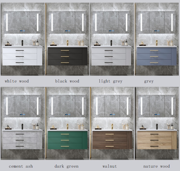 all colors of bathroom vanity